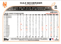 2022 Topps Chrome Max Scherzer #66