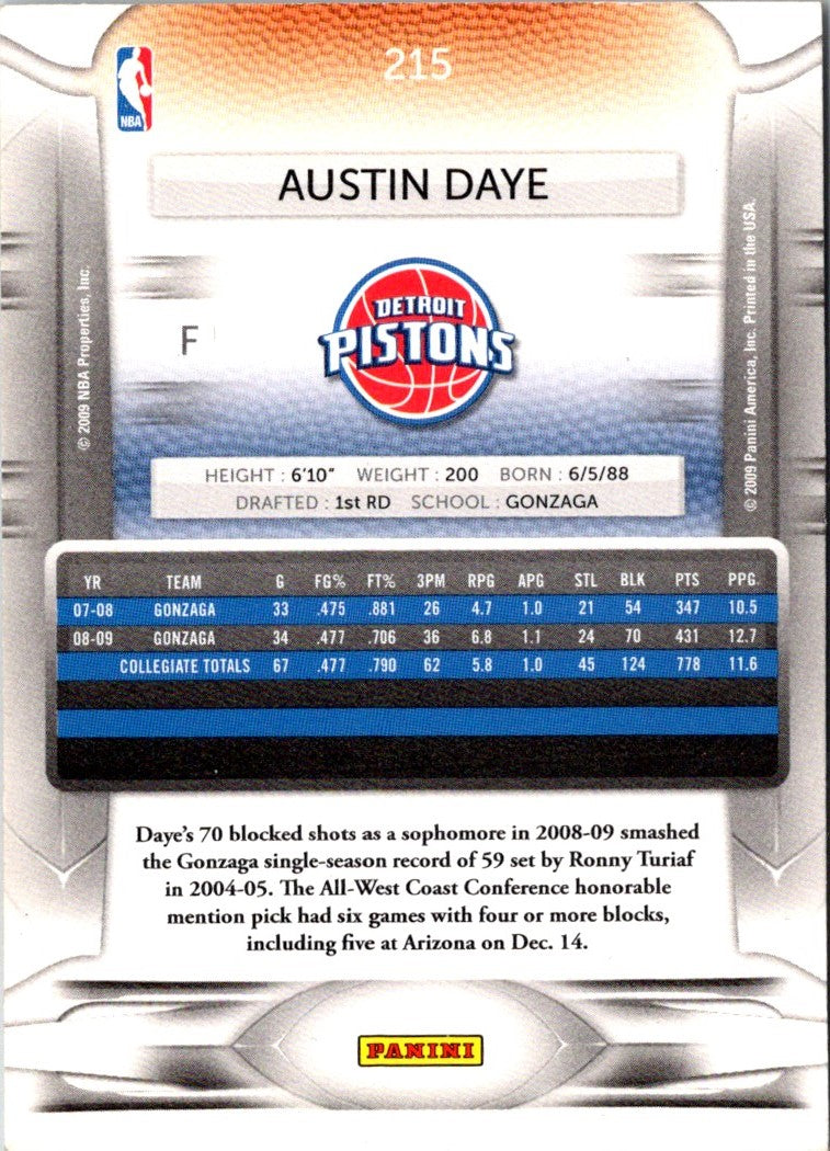 2009 Panini Prestige Austin Daye