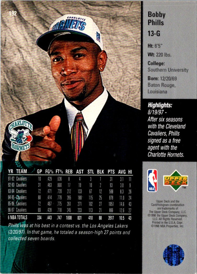 1998 Upper Deck Dell Curry