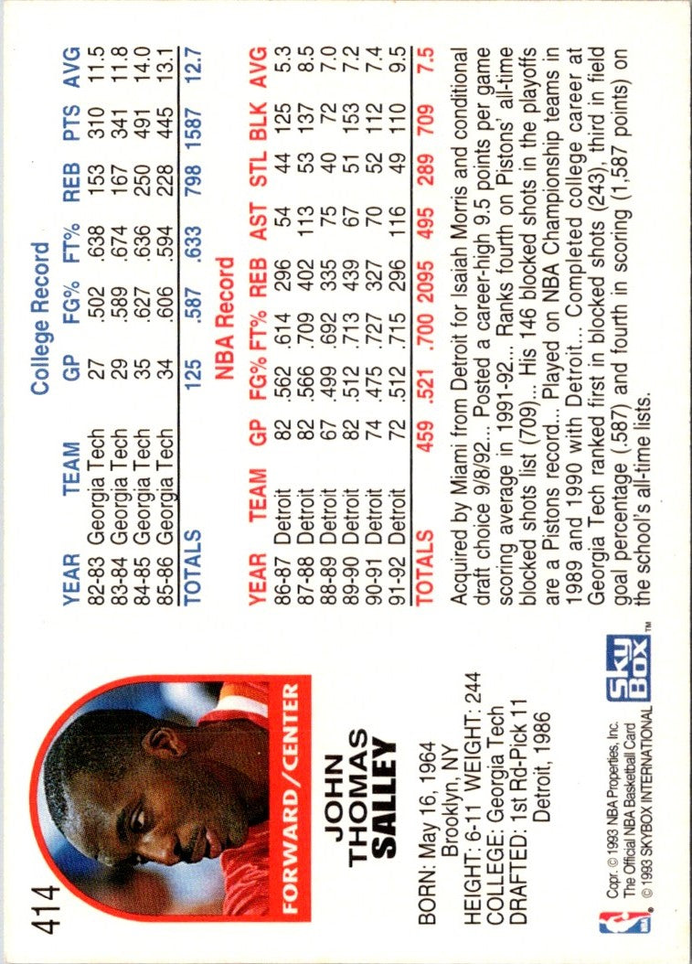 1992 Hoops John Salley