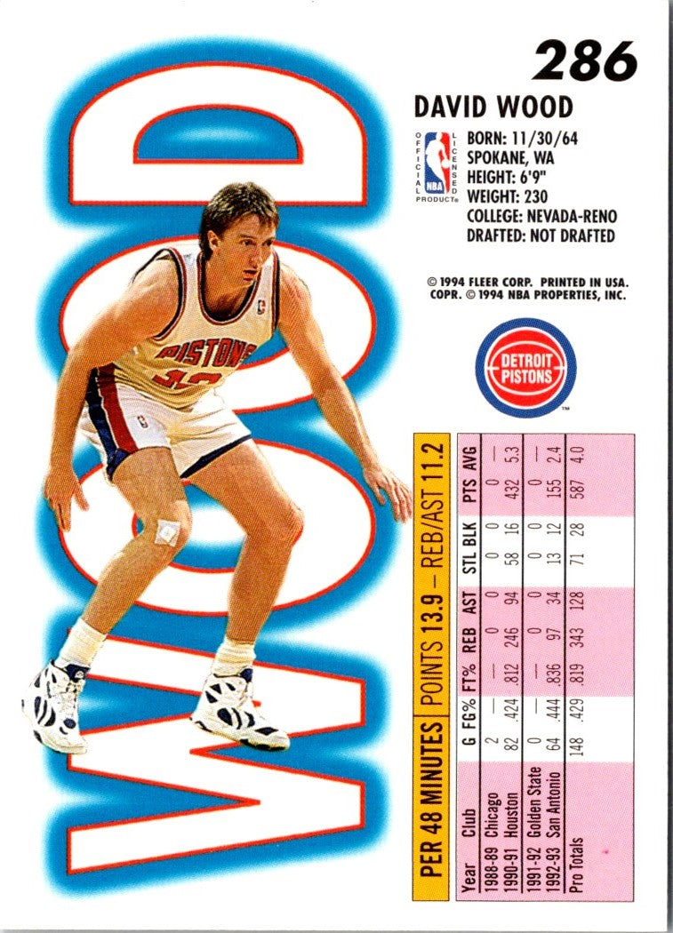 1993 Fleer David Wood
