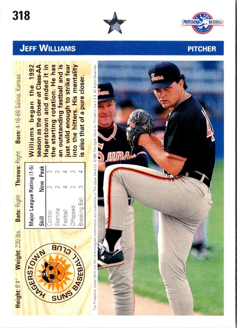 1992 Upper Deck Minors Jeff Williams