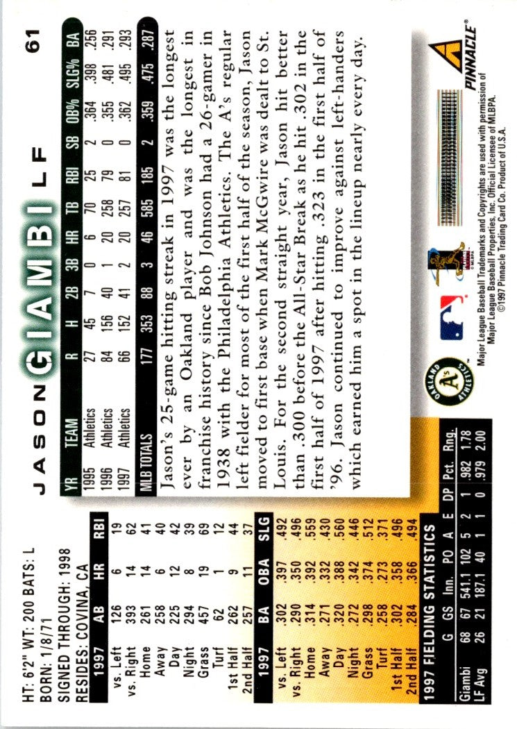 1997 Pinnacle All-Star Break