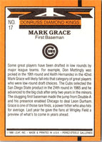 1989 Donruss Super Diamond Kings Mark Grace #17