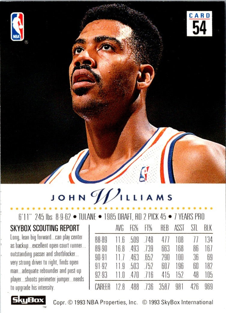 1993 SkyBox John Williams