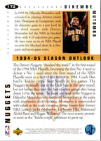 1994 Collector's Choice Signatures Dikembe Mutombo #172