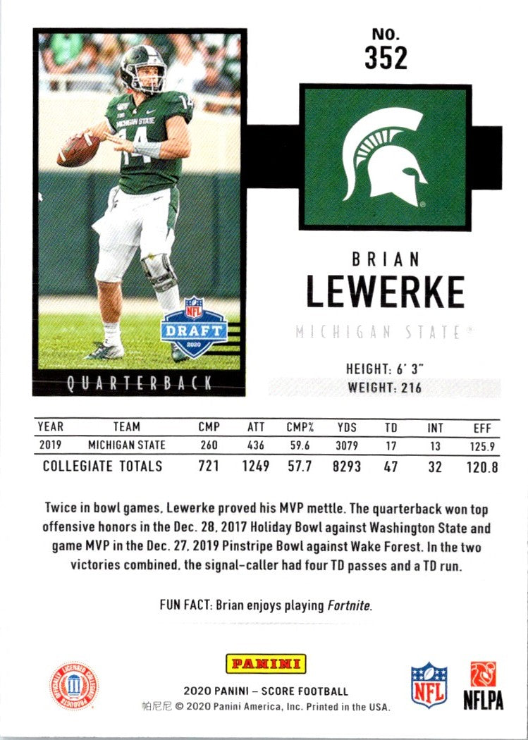 2020 Score Brian Lewerke