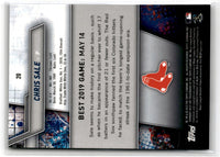 2019 Bowman's Best Purple Refractor Chris Sale #20 248/250