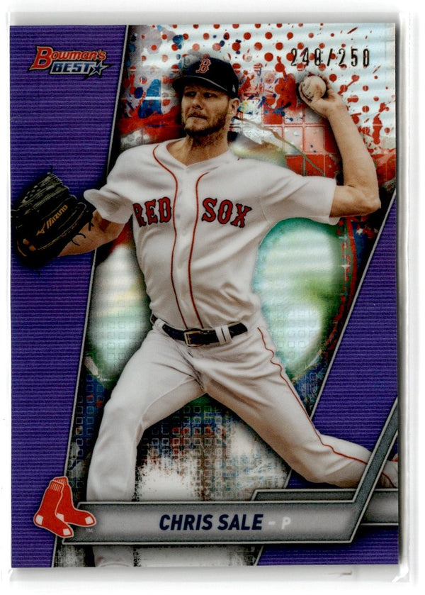 2019 Bowman's Best Purple Refractor Chris Sale #20 248/250