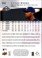 2008 Upper Deck Rickie Weeks #552