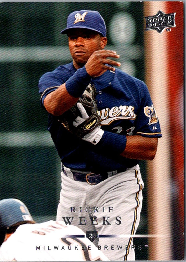 2008 Upper Deck Rickie Weeks #552