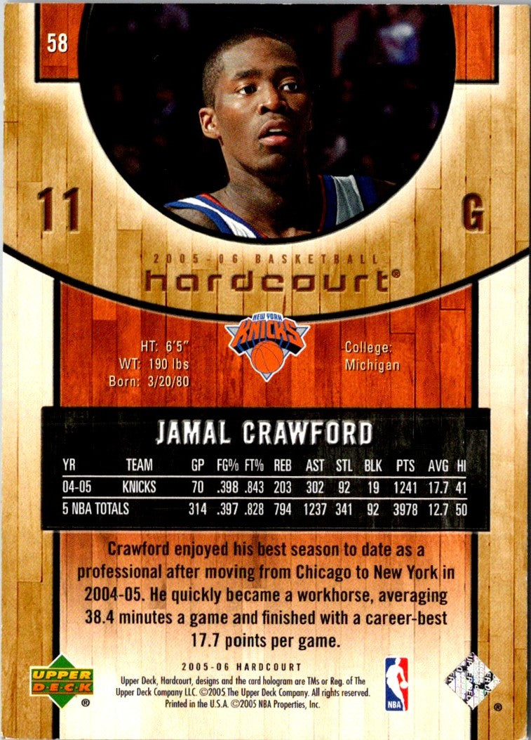 2005 Upper Deck Hardcourt Jamal Crawford