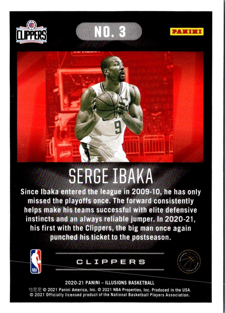 2020 Panini Illusions Asia Red Serge Ibaka