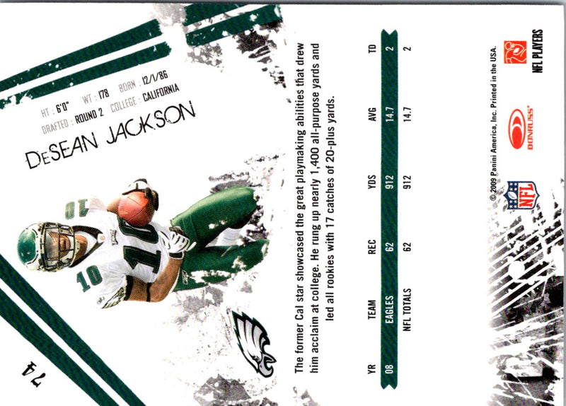 2009 Donruss DeSean Jackson