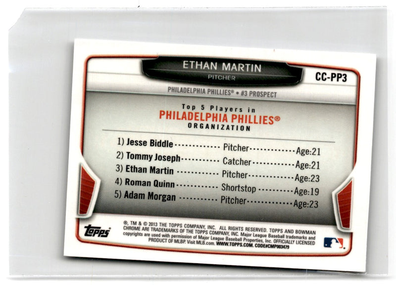 2013 Topps Heritage Minor League Ethan Martin