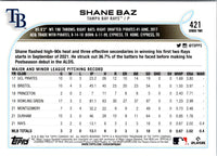 2022 Topps Shane Baz #421 Rookie