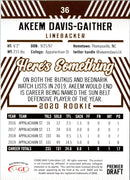 2020 SAGE HIT Gold Akeem Davis-Gaither