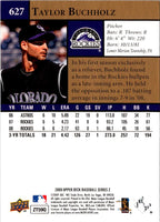 2009 Upper Deck Taylor Buchholz #627