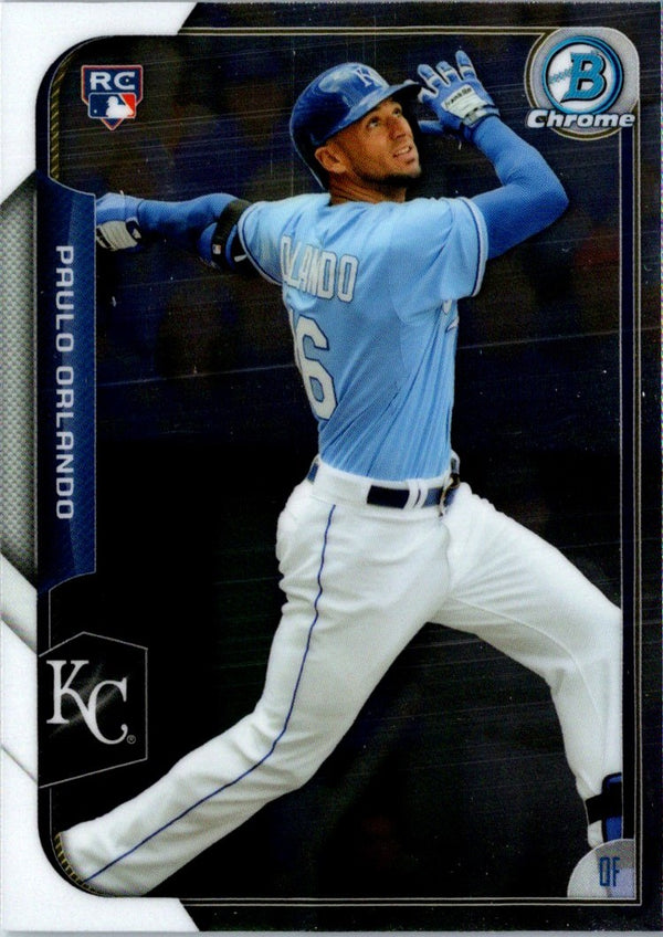 2015 Bowman Chrome Paulo Orlando #194 Rookie