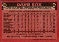 1986 Topps Dave Sax #307