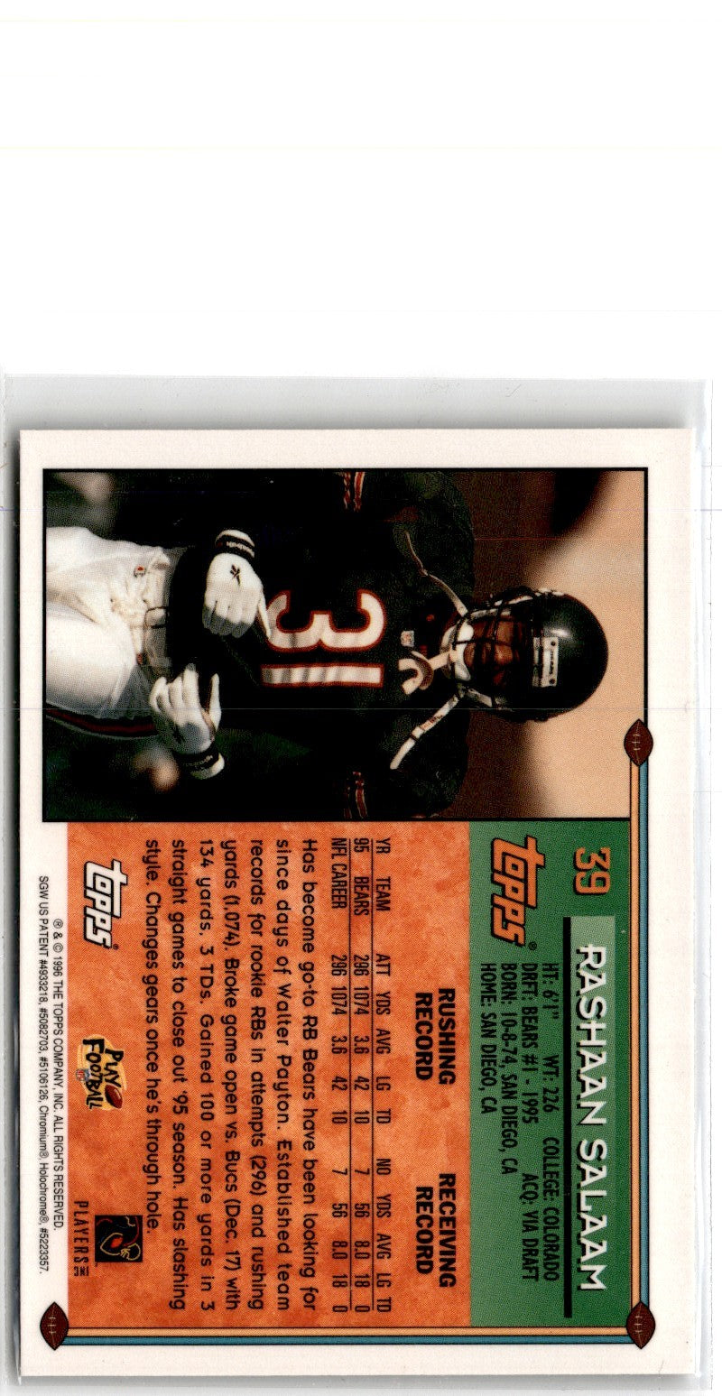 1996 Topps 40th Anniversary Rashaan Salaam