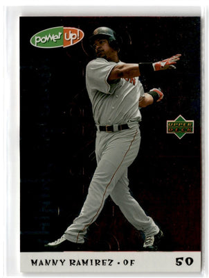 2004 Upper Deck Power Up Shining Through Manny Ramirez #ST-9