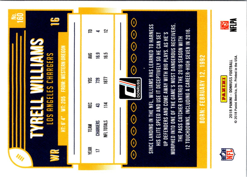 2018 Donruss Tyrell Williams