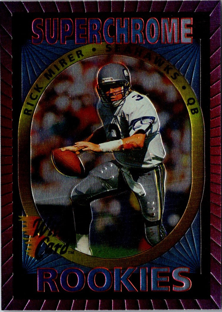 1993 Wild Card Superchrome Rookies Rick Mirer