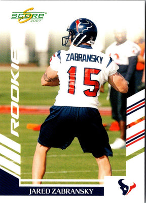 2007 Score Jared Zabransky #373 Rookie