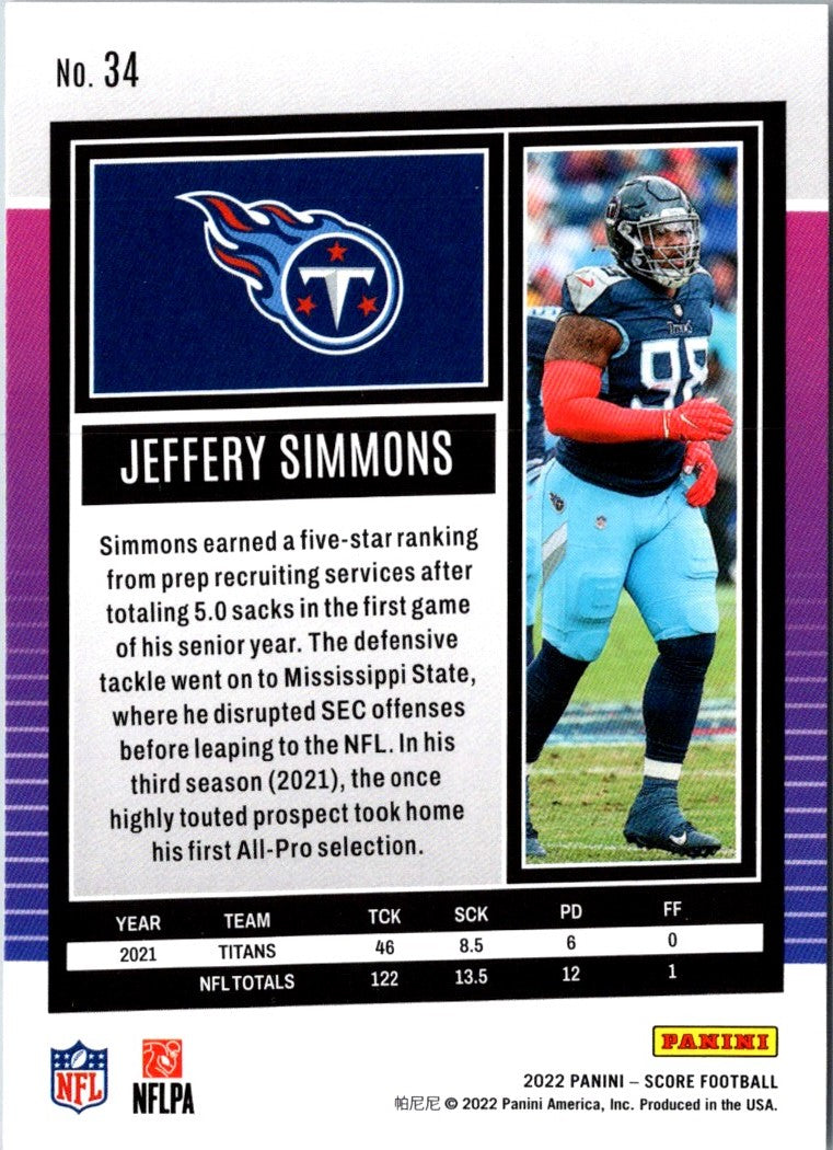 2022 Score Jeffery Simmons