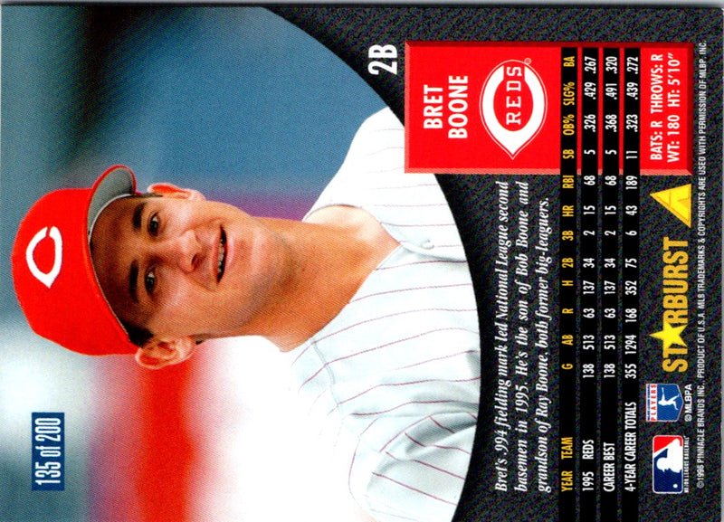 1996 Pinnacle Starburst Bret Boone