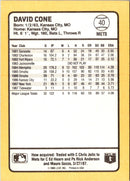 1988 Donruss Baseball's Best David Cone