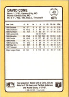 1988 Donruss Baseball's Best David Cone #40