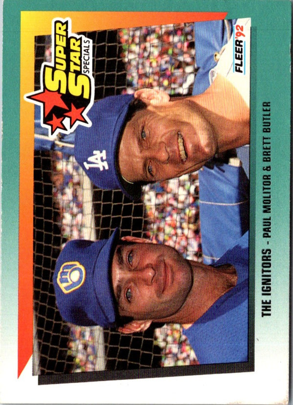 1992 Fleer Paul Molitor/Brett Butler #702