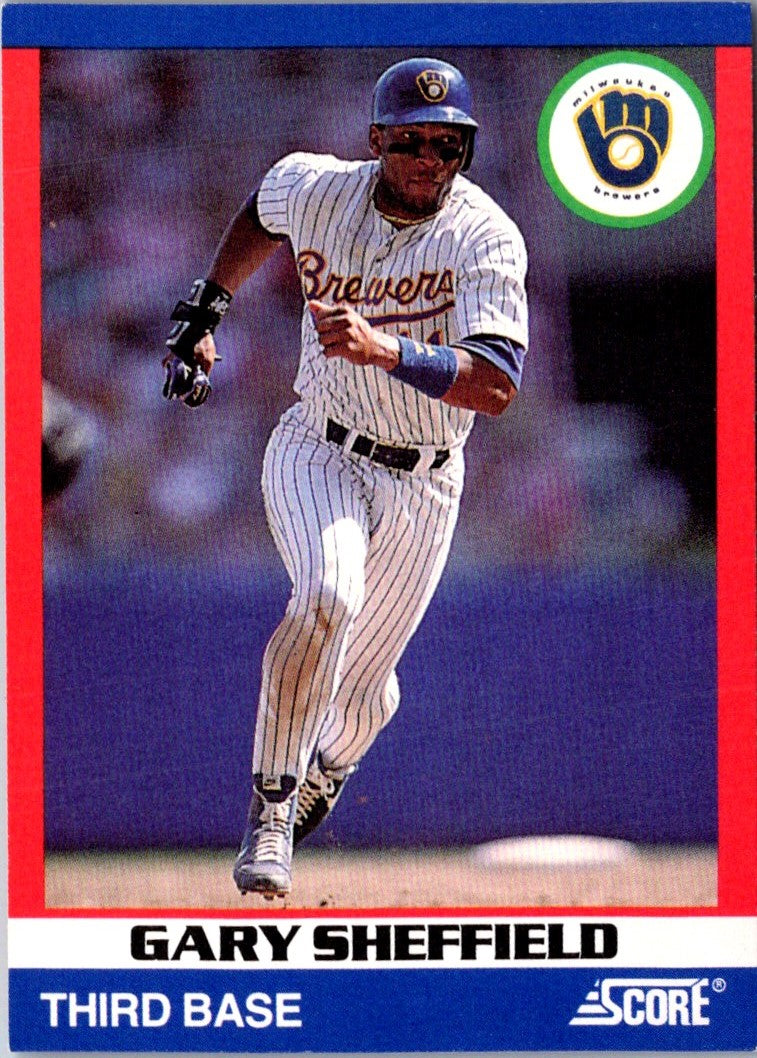 1991 Score 100 Superstars Gary Sheffield