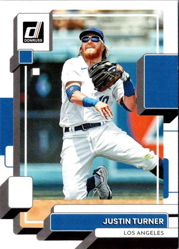 2022 Donruss Holo Blue Justin Turner #97