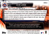 2017 Topps Chrome Bowman Then & Now Jacob deGrom #BTN-6