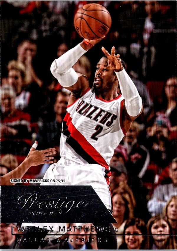 2015 Panini Prestige Wesley Matthews #39