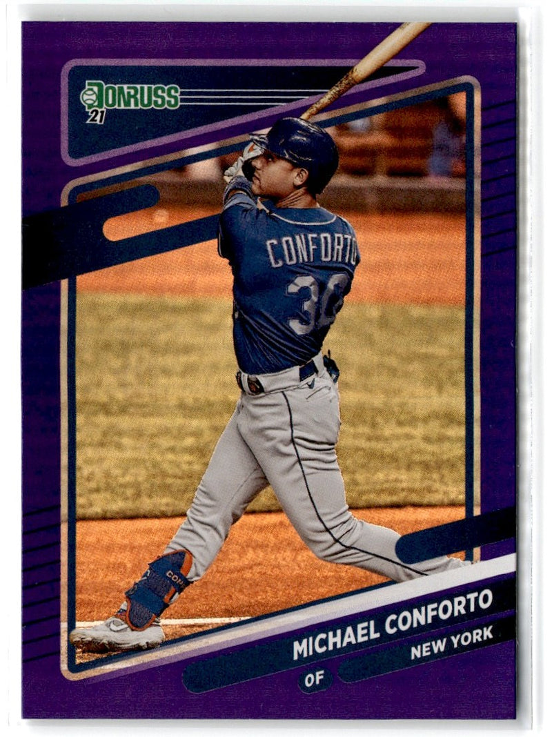 2021 Donruss Holo Purple Michael Conforto