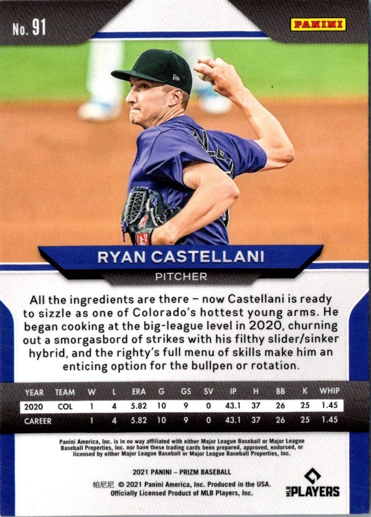 2021 Panini Prizm Ryan Castellani