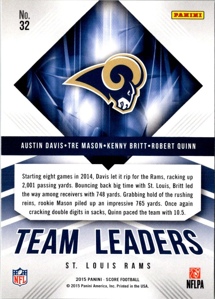 2015 Score Team Leaders Kenny Britt/Austin Davis/Robert Quinn/Tre Mason