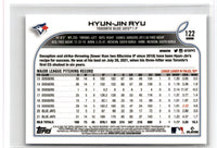 2022 Topps Chrome Hyun-Jin Ryu #122