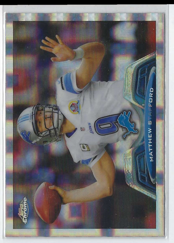 2013 Topps Chrome Matthew Stafford #140