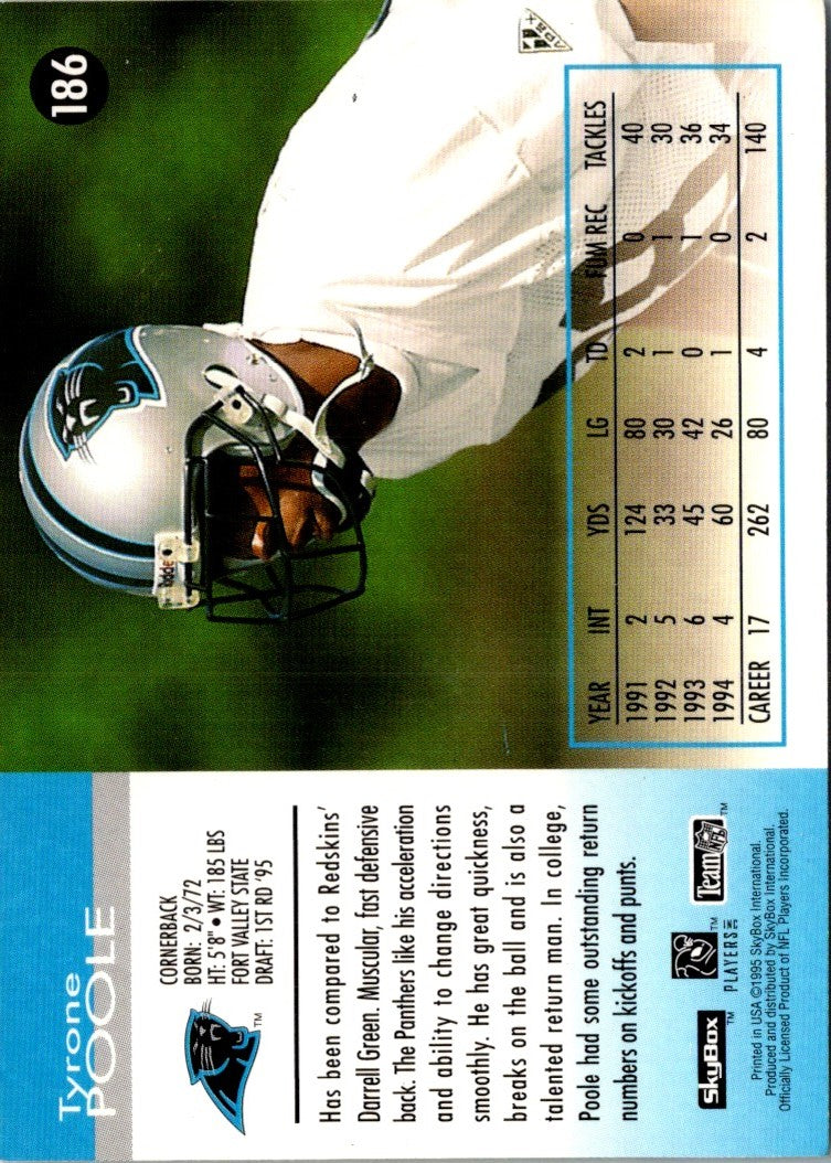 1995 SkyBox Impact Tyrone Poole