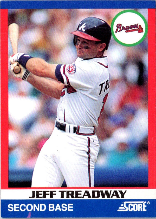 1991 Score 100 Superstars Jeff Treadway #31