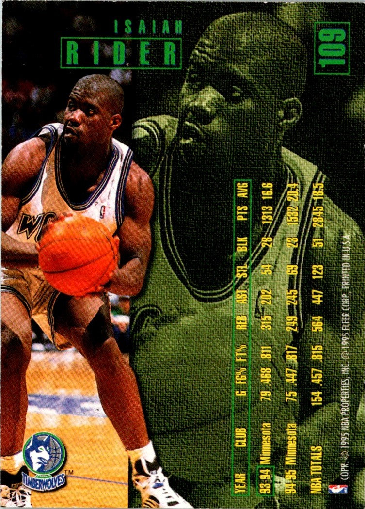 1995 Fleer European Isaiah Rider