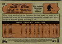 2021 Topps Heritage Red Kevin Pillar #236