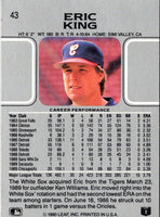 1990 Leaf Eric King #43