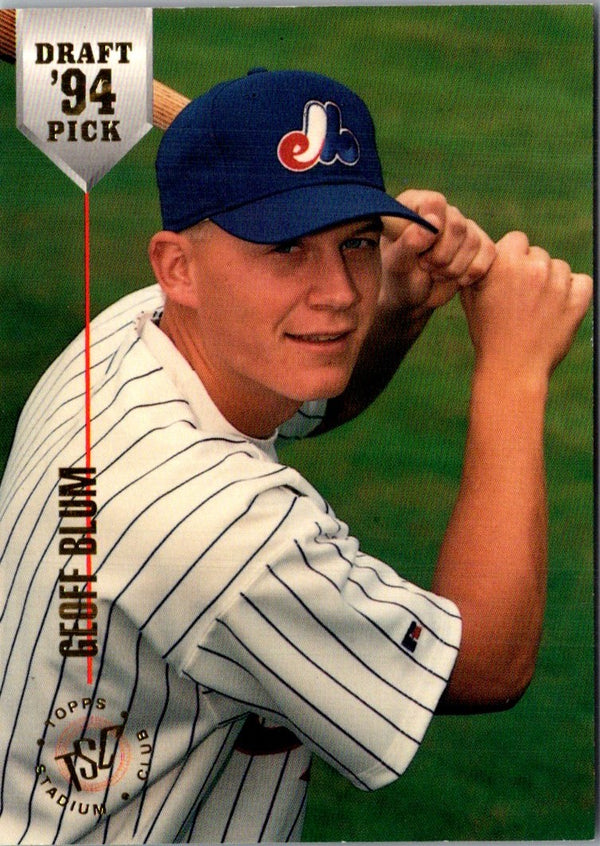 1994 Stadium Club Draft Picks Geoff Blum #65