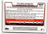 2012 Bowman Draft Picks & Prospects Chrome Tyler Naquin #BDPP9 Refractor